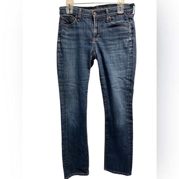 Citizens of Humanity Straight Leg Jeans Elson Mid Rise Medium Wash Denim - Picture 1 of 10